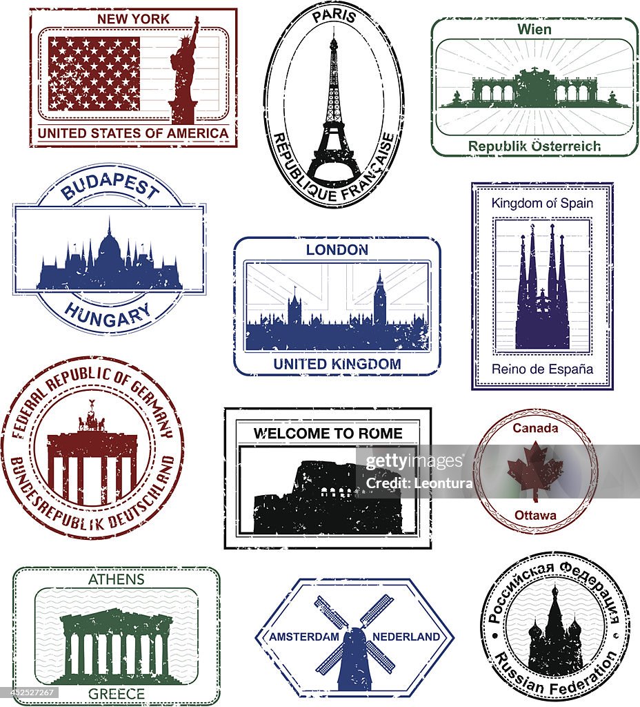 Western Passport Stamps