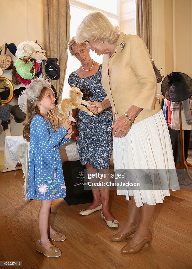 The Duchess Of Cornwall Attends The Fashion Festival In Edinburgh