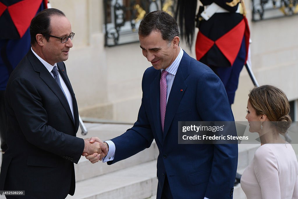 King Felipe VI Of Spain On Official Visit In France