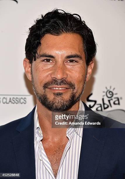 Actor David DeSantos arrives at the special Los Angeles screening of "Magic In The Moonlight" at the Linwood Dunn Theater at the Pickford Center for...