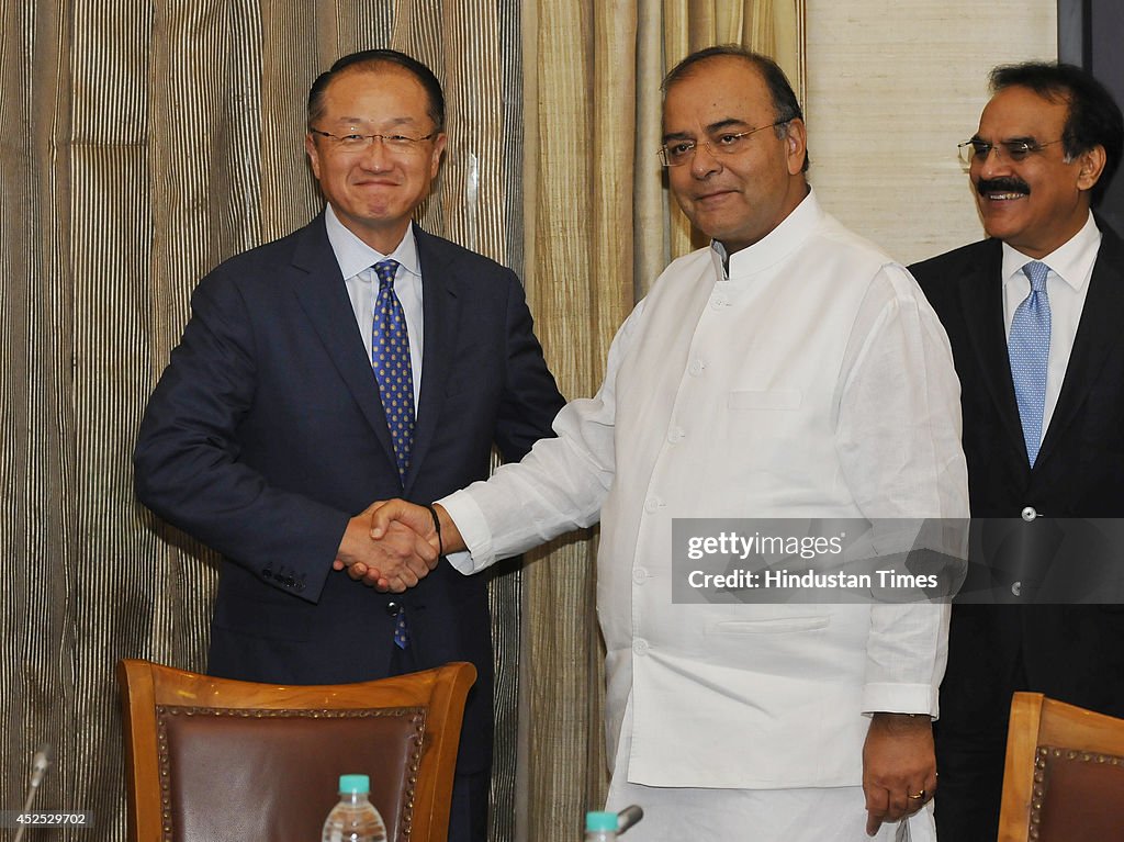 Finance Minister Arun Jaitley Meeting With World Bank Chief Jim Yong Kim