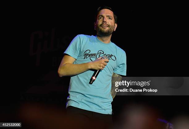 Jeremy McKinnon of A Day To Remember at the 2014 Gibson Brands AP Music Awards at the Rock and Roll Hall of Fame and Museum on July 21, 2014 in...