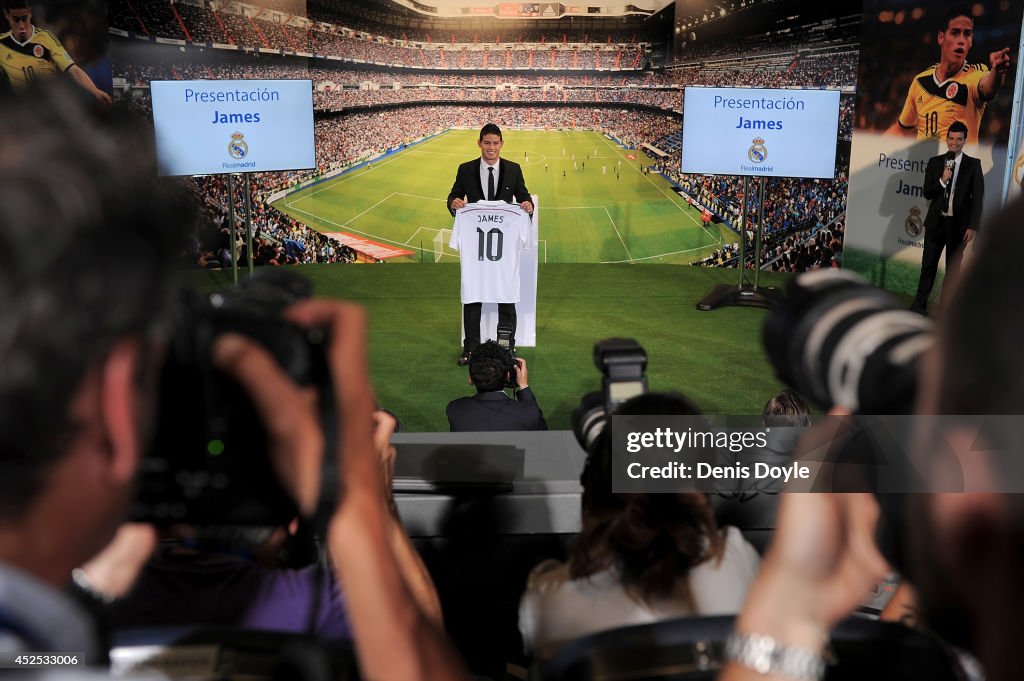 James Rodriguez Officially Unveiled At Real Madrid