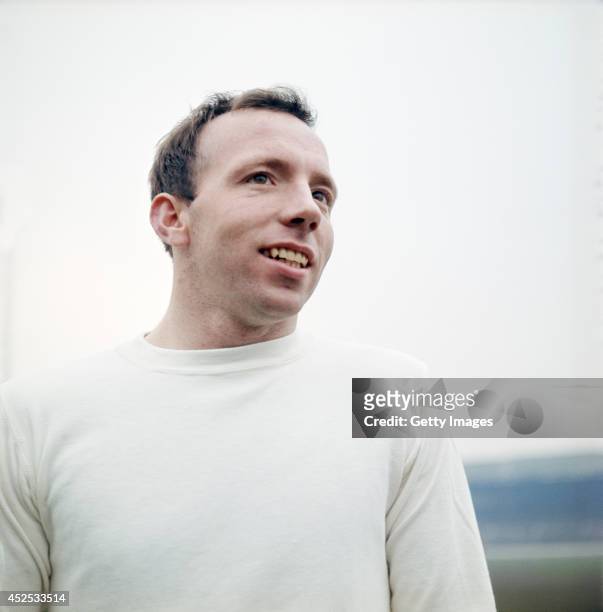 England and Manchester United player Nobby Stiles circa 1965. Stiles was part of the 1966 England World Cup winning team.