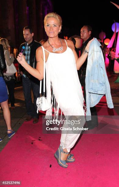 Claudia Effenberg attends the P1 summer party at P1 on July 22, 2014 in Munich, Germany.