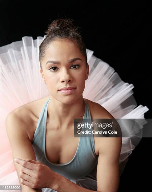 Prima ballerina Misty Copeland is photographed for Los Angeles Times on May 22, 2014 in New York City. PUBLISHED IMAGE. CREDIT MUST BE: Carolyn...