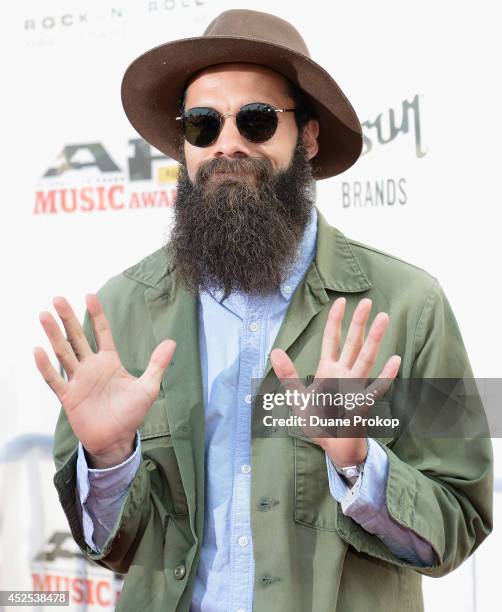 Jason Butler of Letlive attends the 2014 Gibson Brands AP Music Awards at the Rock and Roll Hall of Fame and Museum on July 21, 2014 in Cleveland,...