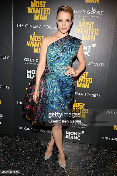 Actress Rachel McAdams attends Lionsgate and Roadside Attraction's premiere of "A Most Wanted Man" hosted by The Cinema Society and Montblanc at...