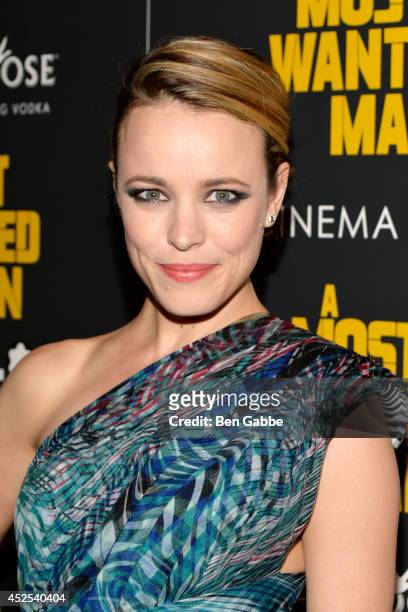 Actress Rachel McAdams attends Lionsgate and Roadside Attraction's premiere of "A Most Wanted Man" hosted by The Cinema Society and Montblanc at...