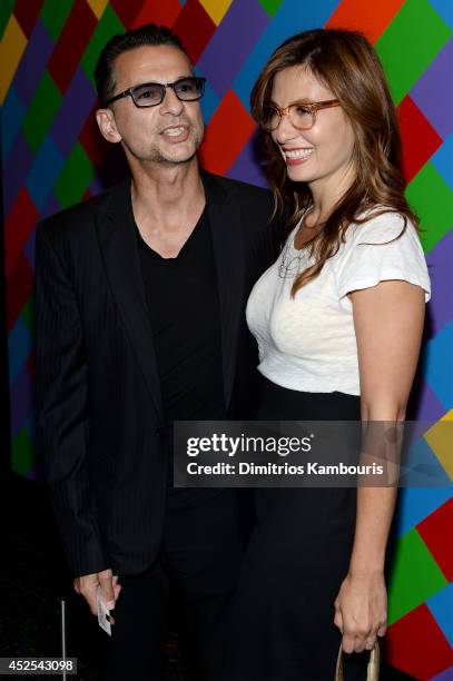 Musician Dave Gahan and Jennifer Sklias attend Lionsgate and Roadside Attraction's premiere of "A Most Wanted Man" hosted by The Cinema Society and...