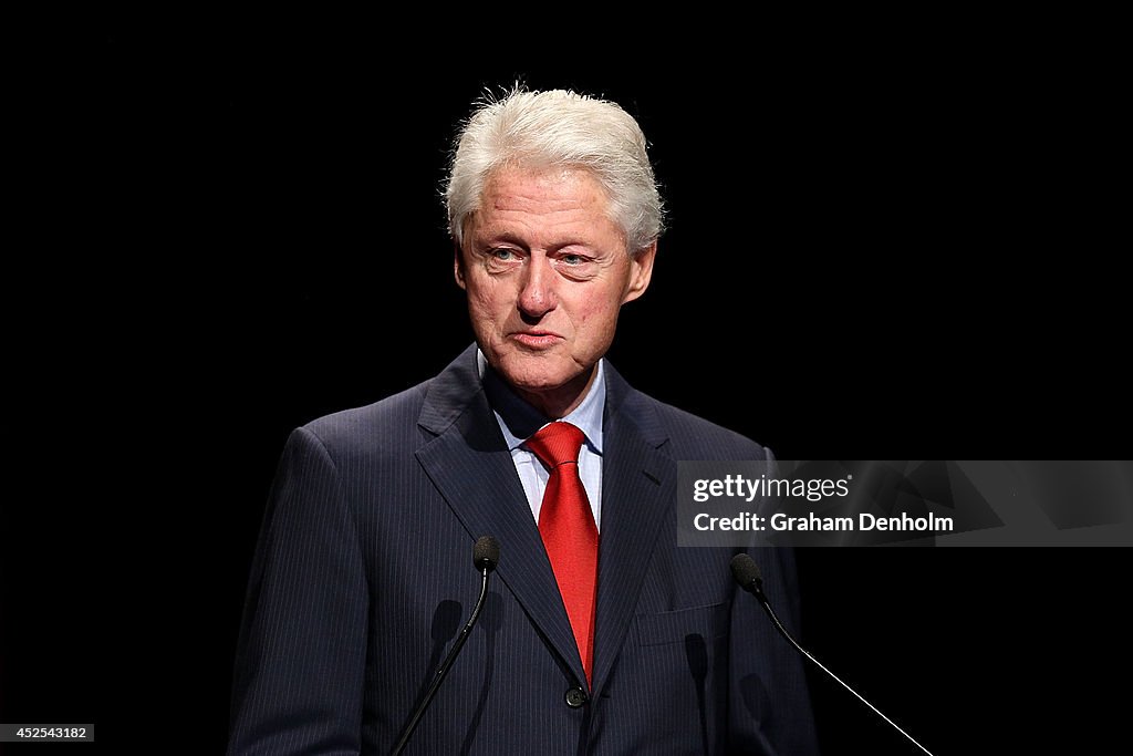 Bill Clinton Speaks At AIDS Conference