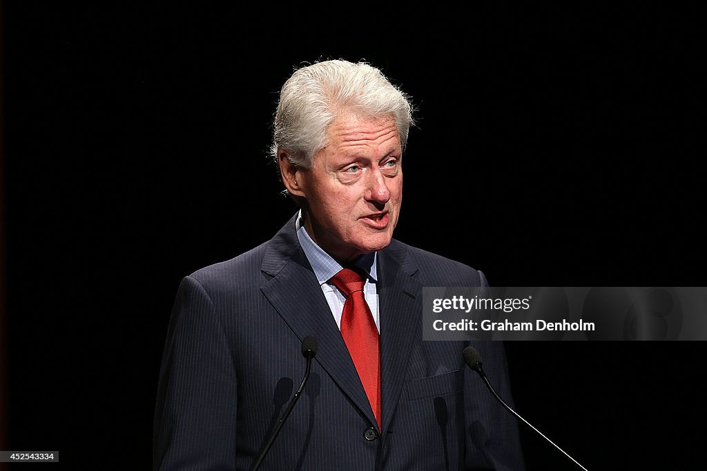 Bill Clinton Speaks At AIDS Conference