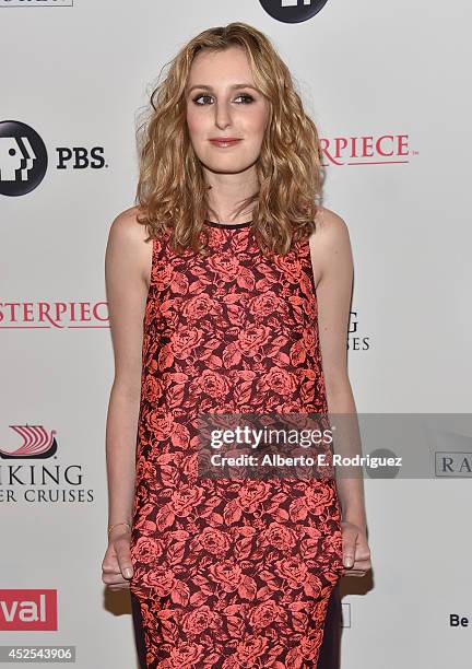 Actress Laura Carmichael attends the 2014 Summer TCA Tour "Downton Abbey" Season 5 photocall at The Beverly Hilton Hotel on July 22, 2014 in Beverly...