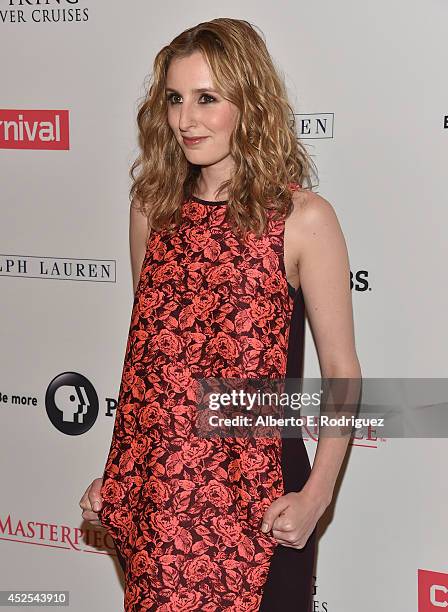 Actress Laura Carmichael attends the 2014 Summer TCA Tour "Downton Abbey" Season 5 photocall at The Beverly Hilton Hotel on July 22, 2014 in Beverly...