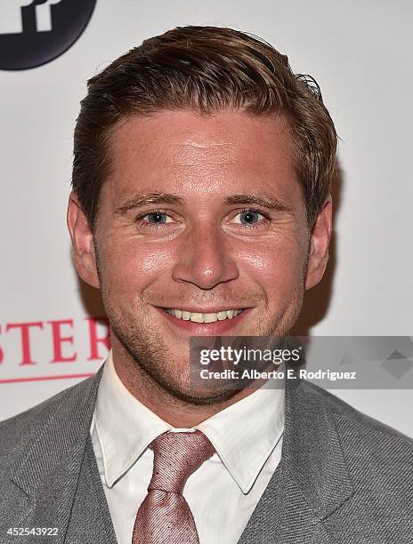 Actor Allen Leech attends the 2014 Summer TCA Tour "Downton Abbey" Season 5 photocall at The Beverly Hilton Hotel on July 22, 2014 in Beverly Hills,...