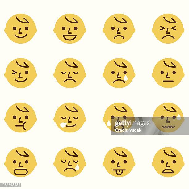 illustrazioni stock, clip art, cartoni animati e icone di tendenza di emoticon - smiley face