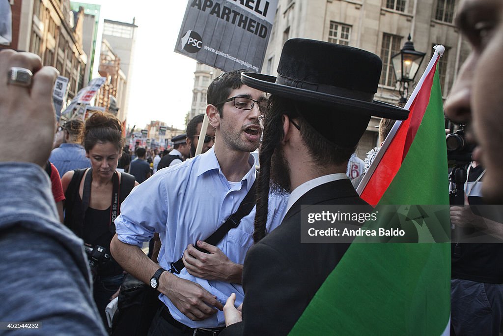 Pro Palestinian Protests at Israeli Embassy in London