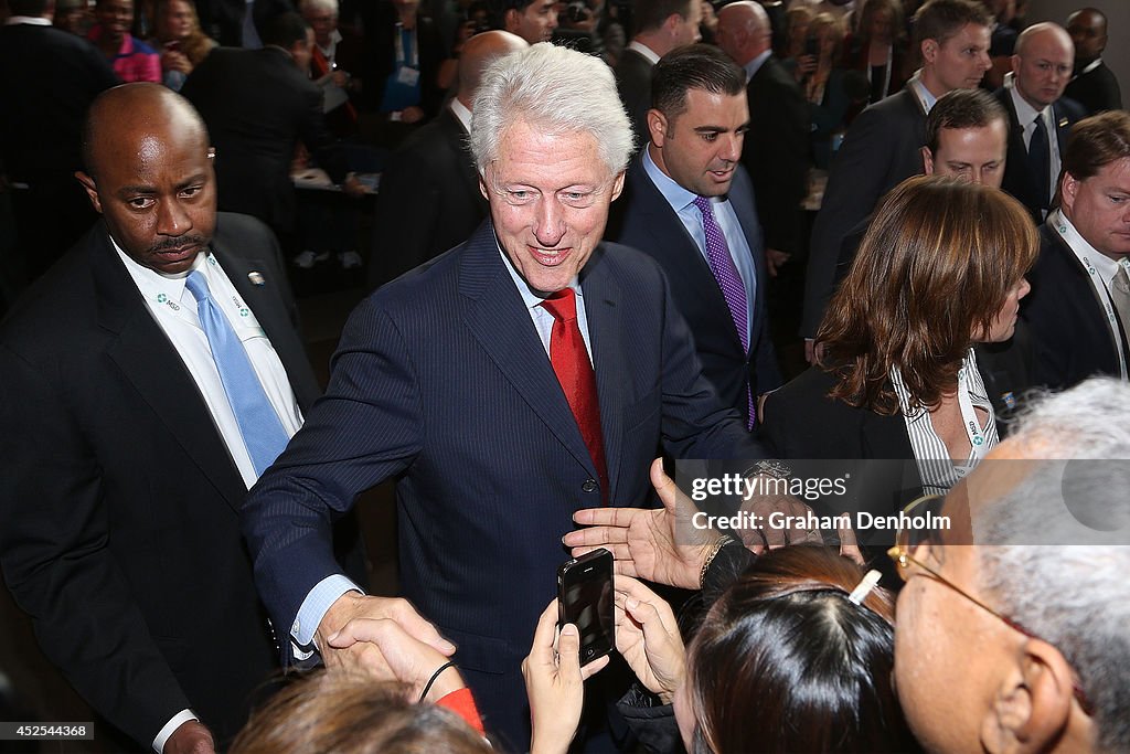 Bill Clinton Speaks At AIDS Conference