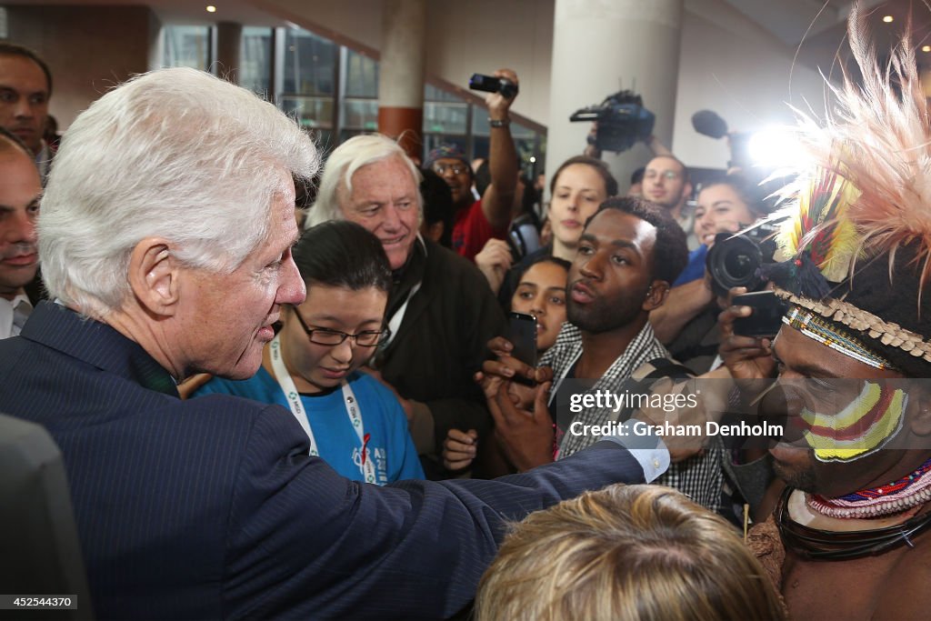 Bill Clinton Speaks At AIDS Conference