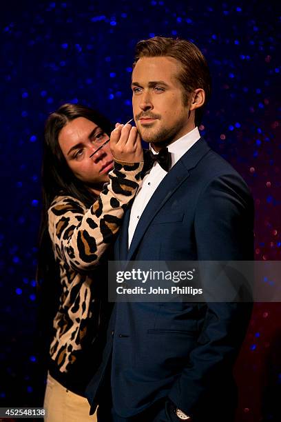 Madame Tussauds unveil their new Ryan Gosling wax figure at Madame Tussauds on July 23, 2014 in London, England.