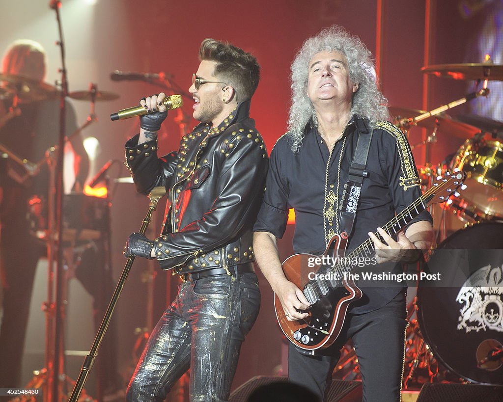 Queen and Adam Lambert Perform at Merriweather Post Pavilion
