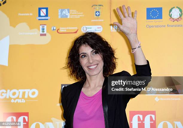 Singer Giorgi attends Giffoni Film Festival photocall on July 22, 2014 in Giffoni Valle Piana, Italy.