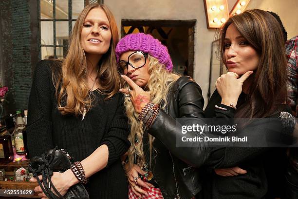 Katrin Kraus, Nina Heyd and Sheila Malek attend the 'House of Capulet' shop opening on November 29, 2013 in Munich, Germany.