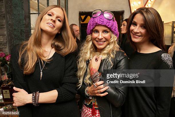 Katrin Kraus, Nina Heyd and Sheila Malek attend the 'House of Capulet' shop opening on November 29, 2013 in Munich, Germany.