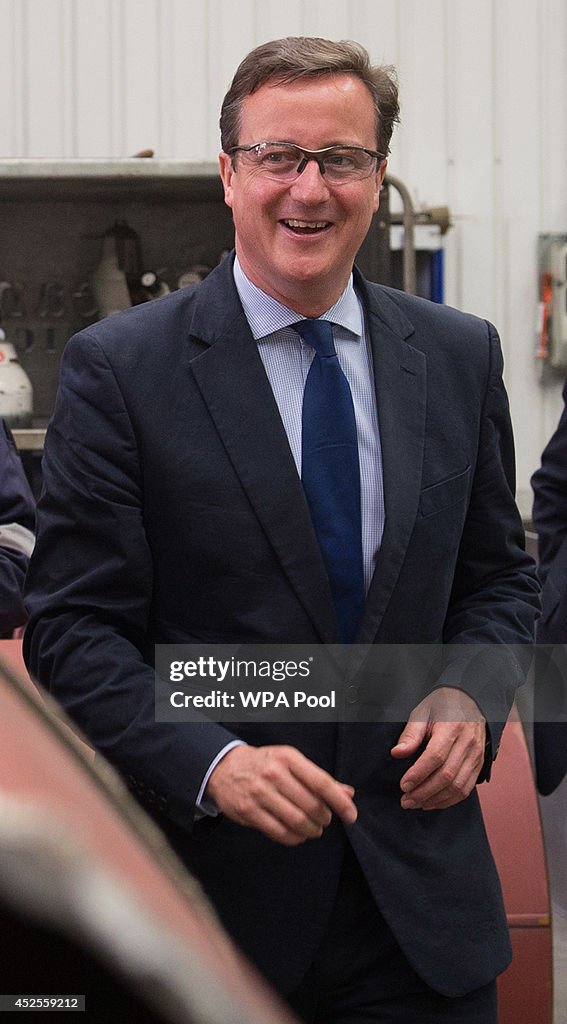 David Cameron Visits The Shetland Islands