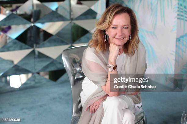 Caroline Scheufele poses at the Chopard Trophy during the 67th Annual Cannes Film Festival on May 15, 2014 in Cannes, France.