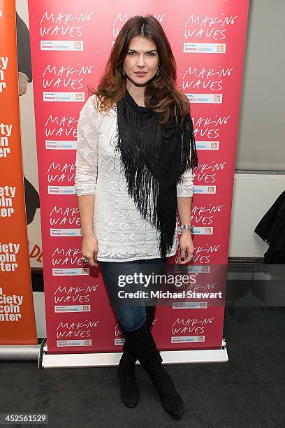 Actress Monica Barladeanu attends Making Waves: New Romanian Cinema Opening Night at The Film Society of Lincoln Center, Walter Reade Theatre on...