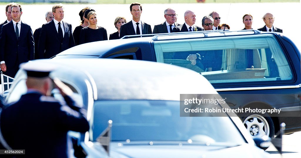 The Bodies Of The MH17 Plane Crash Are Repatriated From The Ukraine To The Netherlands