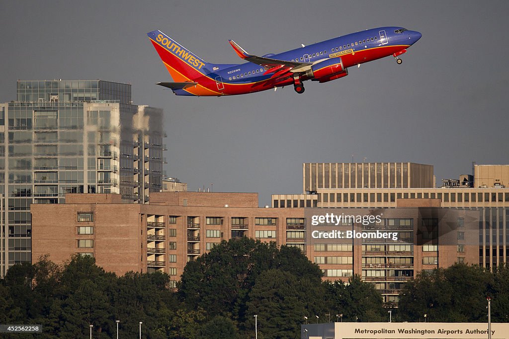 A Southwest Airlines Co. Terminal Ahead Of Earnings Figures
