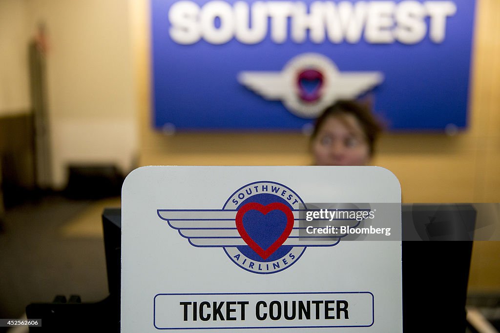 A Southwest Airlines Co. Terminal Ahead Of Earnings Figures