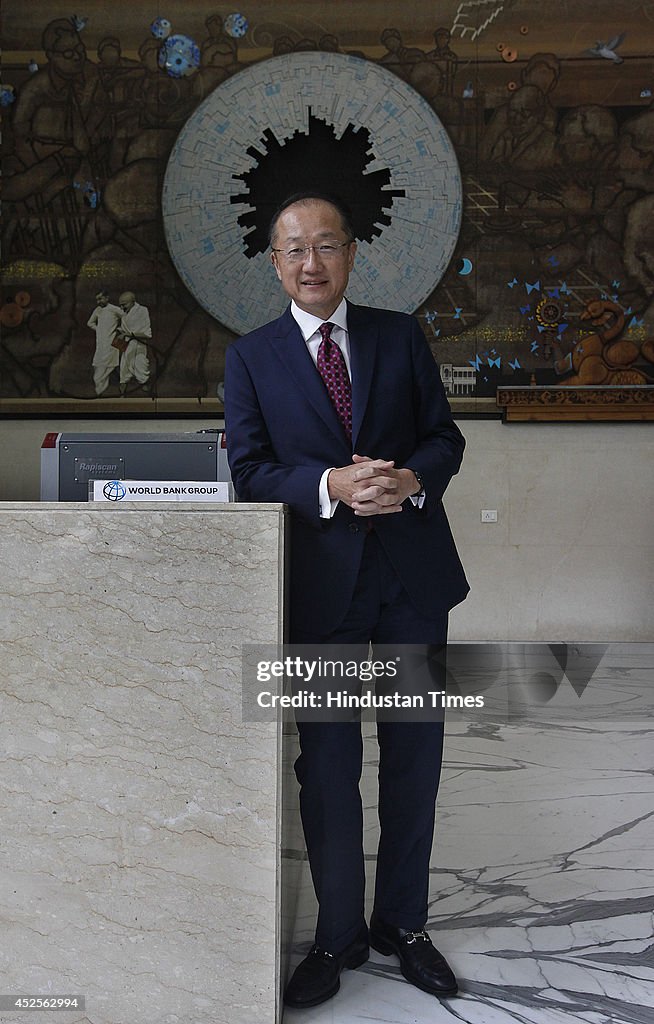 World Bank Group President Jim Yong Kim Visits World Bank Office In New Delhi