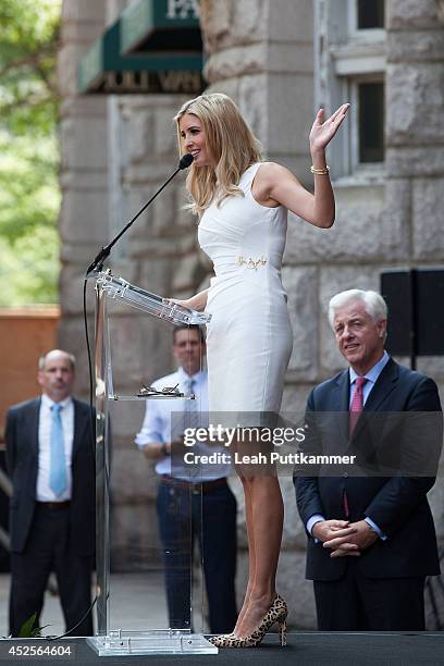 Ivanka Trump speaks at the Trump International Hotel Washington, D.C Groundbreaking Ceremony on July 23, 2014 in Washington, DC.