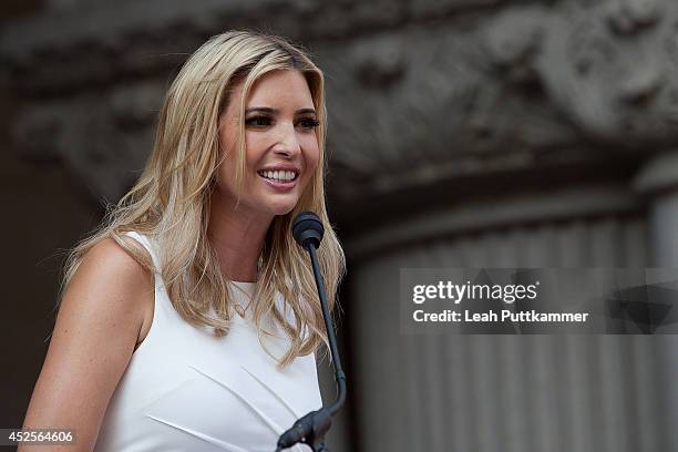 Ivanka Trump speaks at the Trump International Hotel Washington, D.C Groundbreaking Ceremony on July 23, 2014 in Washington, DC.