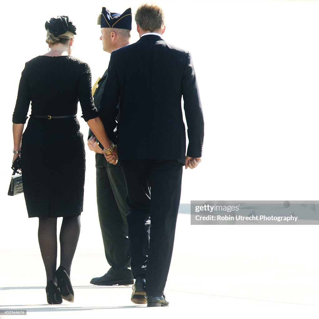 The Bodies Of The MH17 Plane Crash Are Repatriated From The Ukraine To The Netherlands