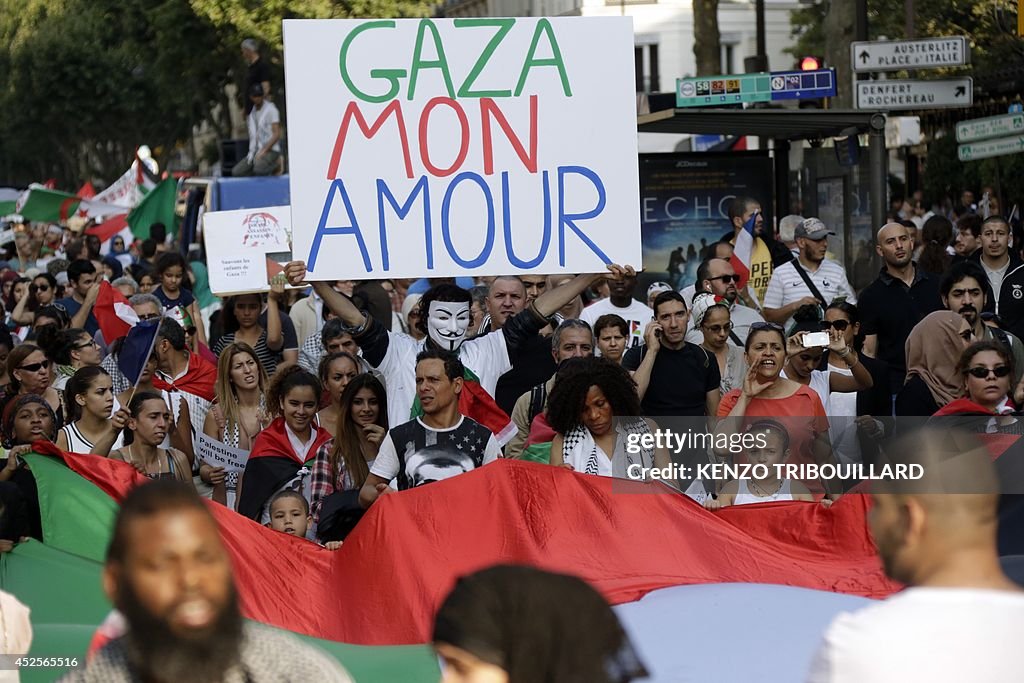 FRANCE-ISRAEL-PALESTINIANS-CONFLICT-GAZA-DEMO