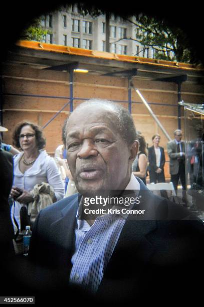 Marion Barry attends the Trump International Hotel Washington, D.C Groundbreaking Ceremony at Old Post Office on July 23, 2014 in Washington, DC.