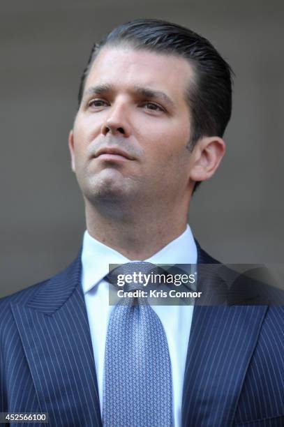 Donald Trump Jr. Attends the Trump International Hotel Washington, D.C Groundbreaking Ceremony at Old Post Office on July 23, 2014 in Washington, DC.