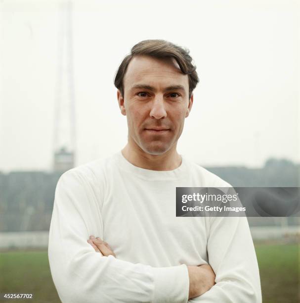 Tottenham Hotspur player Jimmy Greaves looks on circa 1962.