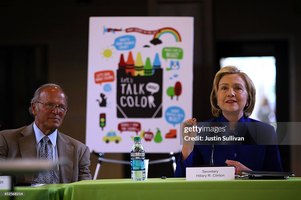 Hillary Clinton Visits Oakland Hospital To Launch Parents And Kids Reading And Singing Initiative