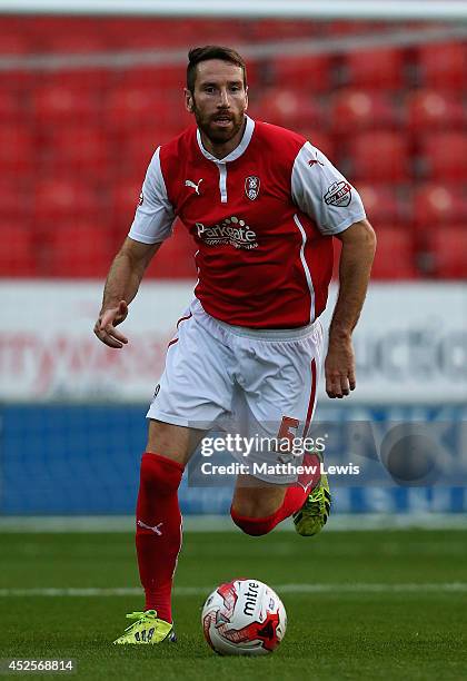 Kirk Broadfoot of Rotherham United in action during the Pre Season Friendly match between Rotherham United and Nottingham Forest at The New York...