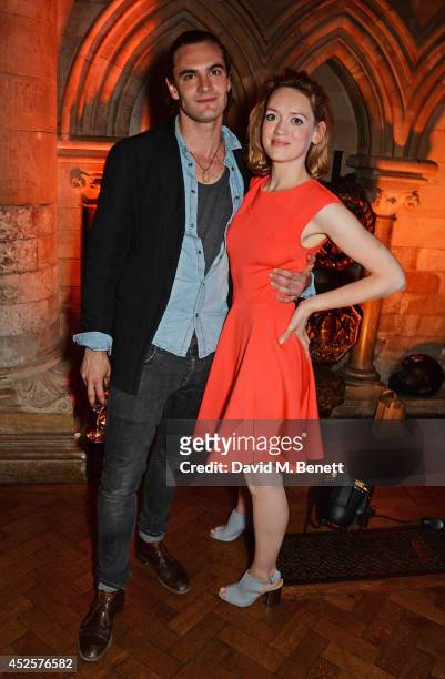 Cast members Tom Bateman and Lucy Briggs-Owen attend an after party celebrating the press night performance of "Shakespeare In Love" at Southwark...
