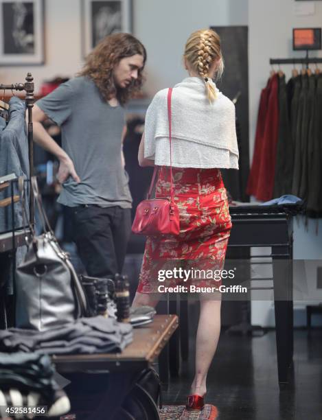 Melanie Griffith and Alexander Bauer are seen on July 23, 2014 in Los Angeles, California.