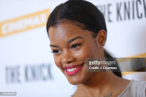 Singer/actress Teyana Taylor attends "The Knick" special screening at The New York Academy Of Medicine on July 23, 2014 in New York City.