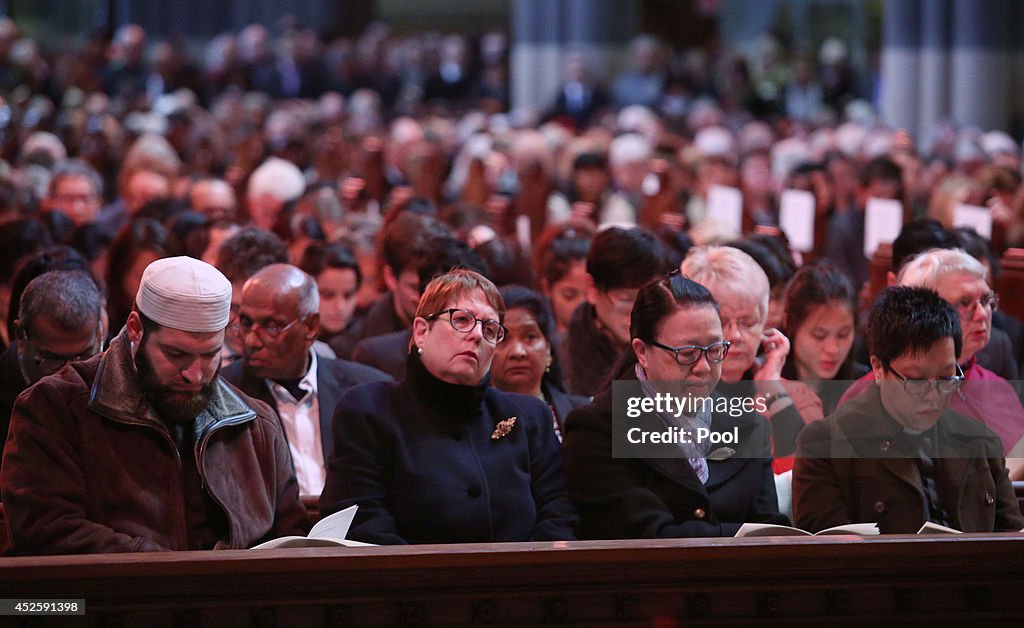 Memorial Service Held For Victims Of Malaysian Airlines MH17 Disaster