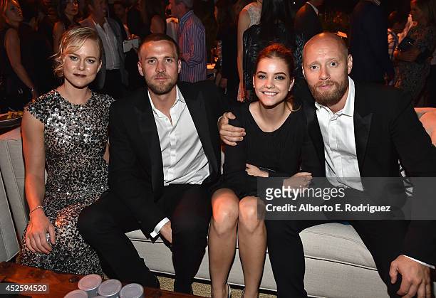 Actors Ingrid Bolso Berdal, Tobias Santelmann, Barbara Palvin and Aksel Hennie attend the after party for the premiere of Paramount Pictures'...