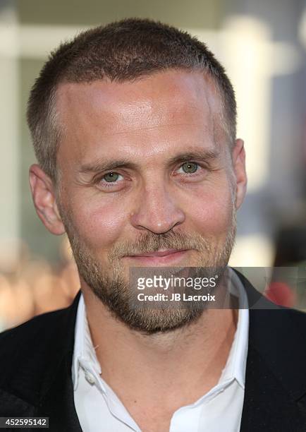 Tobias Santelmann attends the "Hercules" Los Angeles Premiere on July 23, 2014 at the TCL Chinese Theatre in Hollywood, California.